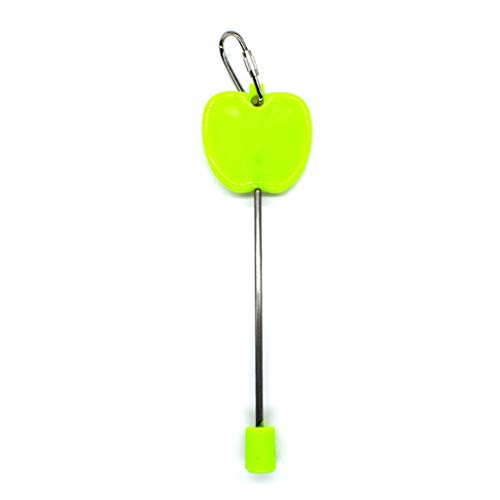 Stainless Steel Meat Food Holder Stick Fruit Skewer Bird Treating Tool Parrot Toy Bird Parrot Water Feeder - color: Green