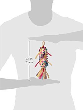 Planet Pleasures Spiked Pinata Small 7" Natural Bird Toy - size: Small 7"