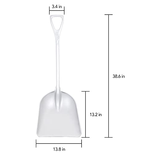 Remco 69825 Shovel,One-Piece,14",PP,White - color: White, size: 14 inch Blade