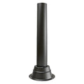 2 Pack Black Outdoor Lamp Post with Base, Exterior Light Pole Accessory for Porch Patio Garden - size: lamp post 19" with base