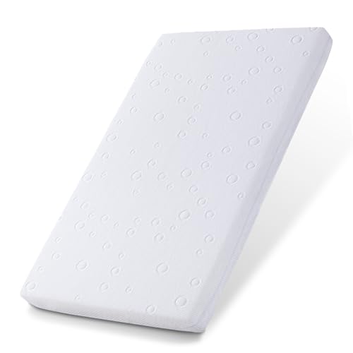 Baby Bassinet Mattress, 42" x 24" x 2" Dual Sided Gel Memory Foam Mattress with Breathable Removable Soft Cover Fit for Baby Bjorn, Guava Lotus and Dream on Me Travel Crib Light Playard - size: Rectangle 42" x 24" x 2"