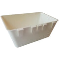 Cage Cups 1/2 Gallon / 64 fl oz Hanging Feed & Water Cage Cups for Chicken, Gamefowl, Poultry, Quail, Pheasant (8, White) - color: White