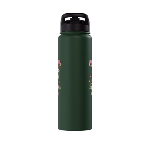 Bird, For The Girl Who Adores Quails Stainless Steel Insulated Water Bottle - color: Dark Green