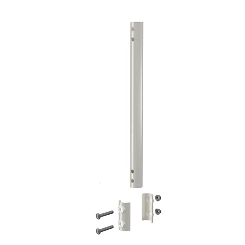 Extension Pole for CEKAY Diameter 1 1/4" J Pole Mount (Diameter 1 1/4", Extension 16 1/2", White) - size: Extension 16.5"