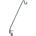 More Birds Deck Hook, 13in Steel Bird Feeder Hanger for Outdoors | Clamp-On Hanging Hook for Feeder or Planter, 11lb Weight Limit, Fits Up to 2in Thick Deck Railings, Weather-Resistant Finish