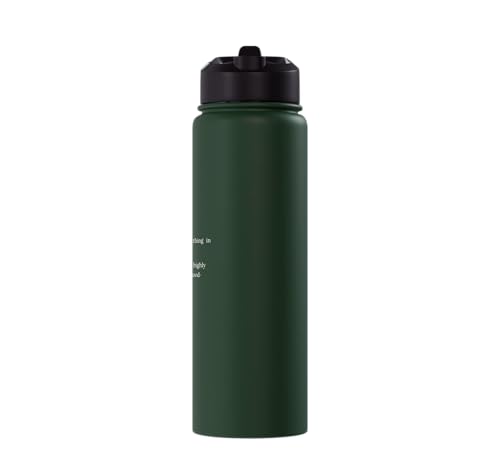 Bird Definition - Funny Sarcastic Bird Explanation Stainless Steel Insulated Water Bottle - color: Dark Green