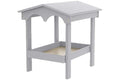 DutchCrafters Large Plastic Poly Covered Ground Feeder with Mesh Seed Tray, Platform Bird Feeder, Outdoor Ground Fly Through - Amish Made in America (Light Gray) - color: Light Gray