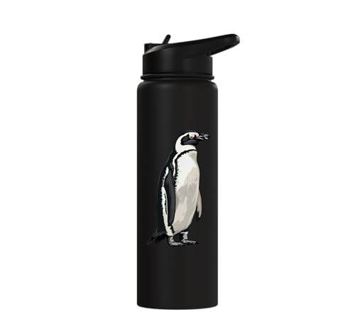 Penguin Stainless Steel Insulated Water Bottle - color: Black