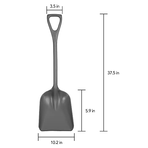 Remco 698188 Shovel,One-Piece,11",PP,Gray - color: Gray, size: 10 inch Blade