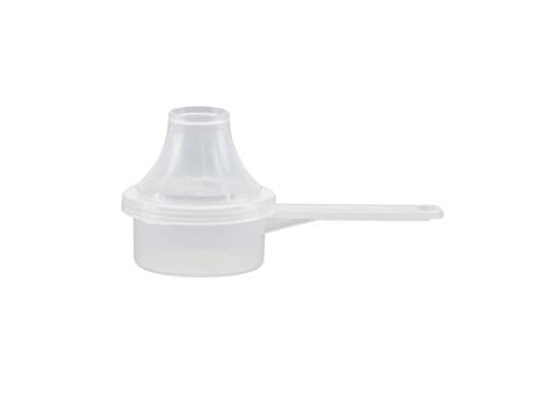 Measuring Scoop & Funnel - No Cap Open Spoon 1-Pack 11cc | Universal open design measuring spoon, Built-in funnel neck pour spout, Quick access cup for coffee powders and baking - size: 11 cc | 2 Teaspoon | 11 mL
