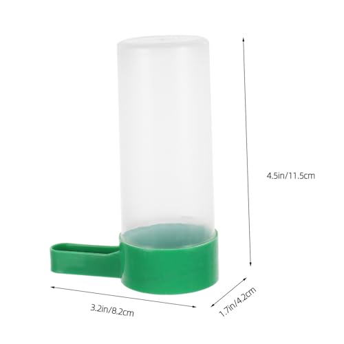 SUPVOX Automatic Poultry Feeder and Waterer for Chicks and Quail - Space-Saving Easy to Clean Plastic Feeder and Drinker 4.5 X 3.2 X 1.6 Inches