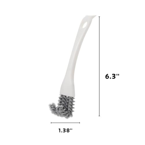 2 Pcs Bird Cage Brush with Scraper - Bird Cage Cleaner for Cleaning Kennels Perches Poop Remover Parrot Parakeet Pet Cage Accessories (2 Pcs)