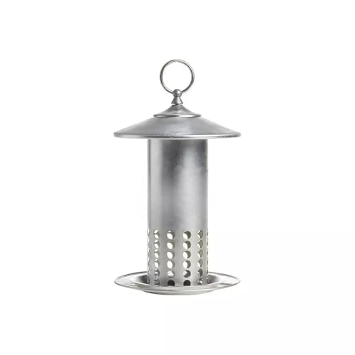Pacific Bird and Supply PB-0037 Galvanized Mealworm Feeder, 6.25" x 6.25" x 11.25", Silver