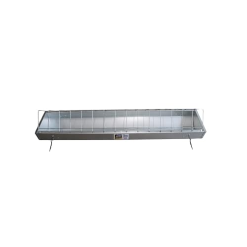 Little Giant® Duck Feeder - Galvanized Steel with Feed Saver Grid - Heavy Duty Metal Feeder Designed for Ducks - Made in USA (40 Inch) - size: 40 Inch