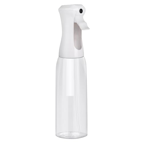 VIGOR PATH Continuous Mist Clear Spray Bottle 500ml Fine Mist for Hair | Ultra Fine Atomizer Leak Proof Ergonomic Construction 360 Refillable - size: 16.9 Ounces