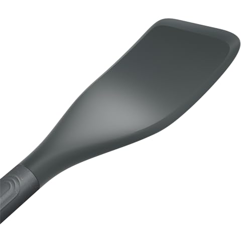 Zyliss E980236 Easy Lift Turner, Sustainable Wheatstraw/Silicone, Spatula for Cooking, Non Stick, Heat Resistant Silicone Head, Beluga Grey, 11.8" x 23.", Dishwasher Safe, 5 Year Guarantee | Made From Sustainable Wheat Straw Handle Kitchen Spatula With Si