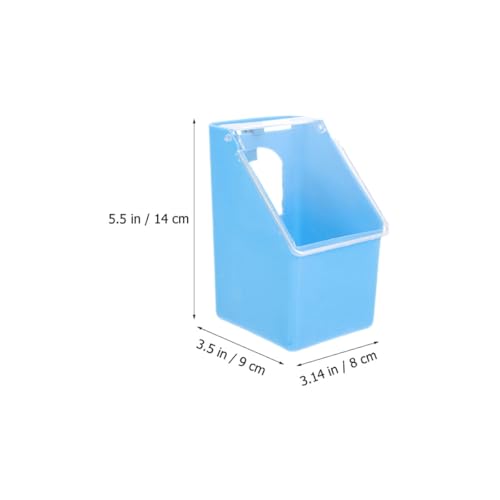 BESTonZON 2pcs Hanging Pigeon Feeder with Lid, Small Plastic Feeding Bowl and Water Container for Bird Cages, Multifunctional Poultry Feeder for Pet Birds and Pigeons