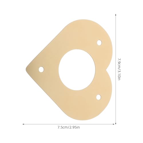 Veemoon Birdhouse Entrance Protector Guard Enhances Nesting Safety Heart Shaped Metal Blocks Squirrels for Bird Box and Bird House Suitable for Gardens and Parks