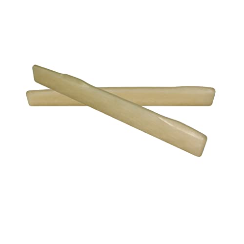 Miwayer 6 String MT Acoustic Guitar Unbleached Bone Saddle, Guitar Bridge Saddles, Cut from Whole Bones, 74x2.5x8/9mm (6 String MT Guitar Saddle 74mm 2 Pack) - color: 6 String MT Guitar Saddle 74mm 2 Pack