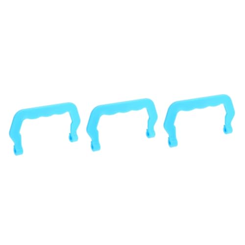 Angoily 30pcs Portable Pet Cage Handles Plastic Replacement Handles for Bird Cage Compact Lightweight Design for Outdoor Travel Comfortable Grip for Easy Carrying - color: Sky-bluex3pcs, size: 11x6cmx3pcs