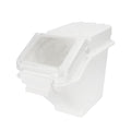 53LB Flour Storage Container With Scoop for Dry Food, Sugar, Baking Supplies,Rice.BPA Free Ingredient Storage Bin，Pet Food Storage Container Dog Cat Birds Food Bin (53 LB) - size: 53 LB