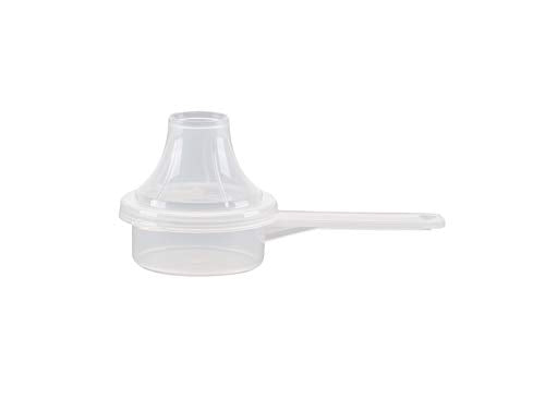 Measuring Scoop & Funnel - No Cap Open Spoon 1-Pack 13cc | Universal open design measuring spoon, Built-in funnel neck pour spout, Quick access cup for coffee powders and baking - size: 13 cc | 2 Teaspoon | 13 mL