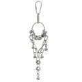 Fosrion Stainless Steel Parrot Chew Toy with Bell, 10.6" Durable Metal Bird Toy for Macaws, Cockatiels, Budgies - Cage Hanging Chew Chain (Bell&Nut) - color: Bell&Nut