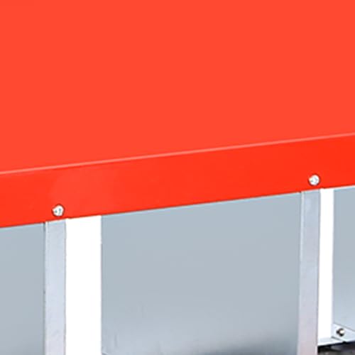 Chicken Nesting Box，Red 6 Hole Chicken Laying Box with Bracket, Tray for Egg Collection, Large Holes for Ventilation, Suitable for Chickens & Ducks - color: Red, size: 6 holes with Legs