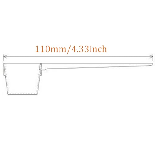 5 Pcs 5g Protein Powder Teaspoon Measuring Spoons Scoop Measurement Spoons Plastic Tablespoon For Dry Goods Spices