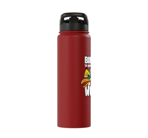Angry Birds Group Bird is the Word Stainless Steel Insulated Water Bottle - color: Red