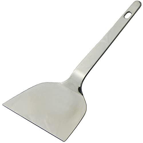 Nagao Tsubamesanjo Okonomiyaki Spatula, Width 3.7 inches (9.3 cm), Stainless Steel Pattern, Made in Japan