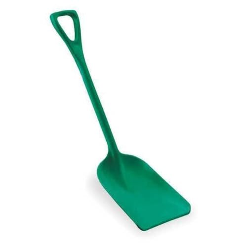 Remco Hygienic Square Point Shovel, Polypropylene Blade, 23 1/2 in L, Green 69812-1 Each - color: Green, size: 10 inch Blade