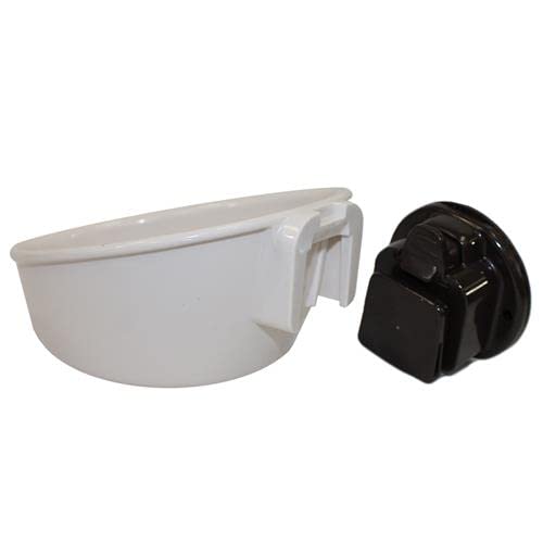 Press 'N' Slide Feed Station - Durable Mounted Food Bowl Dish - Sugar Gliders, Squirrels, Prairie Dogs, Degus, Marmosets, Parrots, Birds, Rats, Hamsters, Gerbils & Other Small Pets… (Without Dome) - size: Without Dome