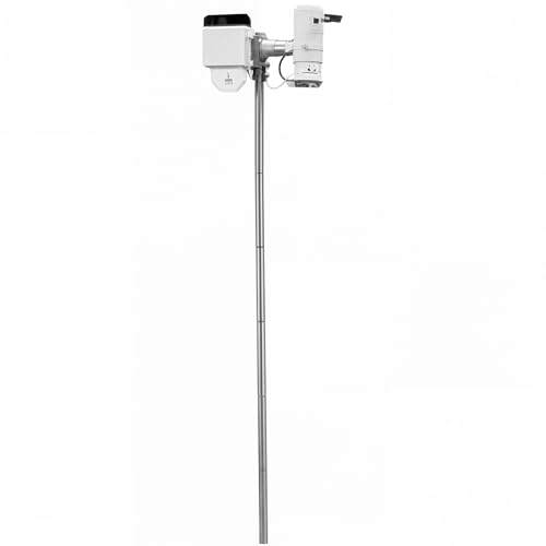 Landhoow Outdoor Weather Station Pole Mounting Kit Anemometer Mounting Pole Universal Mount Brackets for Grassland Wall Eave Roof