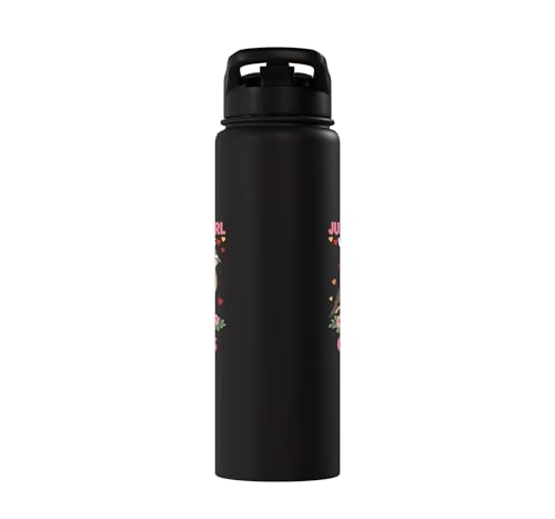 Bird, For The Girl Who Adores Quails Stainless Steel Insulated Water Bottle - color: Black