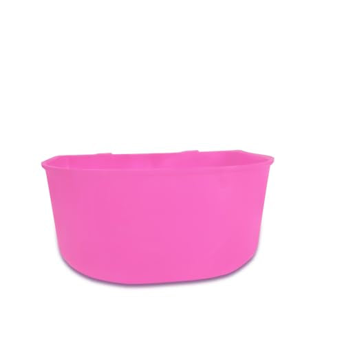 Cage Cups for Chickens 3 Pcs Hanging 25oz Feeder Waterer,Pink Food Bowl Coop Dish Water Dispenser Drinker Grit Container for Rabbits Birds Pigeon Duck and Small Animals - color: PINK