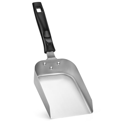 onlyfire 5" Heavy Duty Stainless Steel Griddle Spatula Food Mover | Grill Scoop Smash Burger Food Shovel for Stiring Fry, Cooking and Moving Food - size: 5"