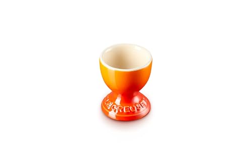 Le Creuset Stoneware Egg Cup, 2", Flame - color: Flame, size: 2 x 2.25 Inches (Single)