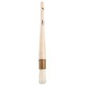 Winco 1" Boar Bristle Basting Brush, Round | Durable Bristles, Basting, Glazing, Marinades, Butter and Pastry Prep, Hanging hole - size: 1", style: Round