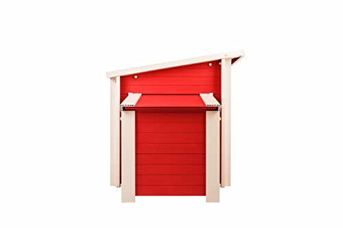 New Age Pet ecoFLEX Fontana Chicken Barn - color: Red, size: 52.4"L x 29.4"W x 29.1"H