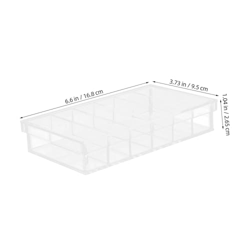 NOLITOY Acrylic Incubation Box with Lid, 6-Compartment Tray for Laboratory Specimen Storage and Fish Fry Incubation, Easy Clean and Tight Seal for Research and Observation