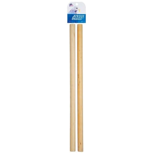 Prevue Pet Products Pacific Bird Cage Perch - Small Natural Wooden Bird Perches for Enclosures, Enrichment Accessories for Small Birds, Healthy Foot Exercise & Beak Grooming