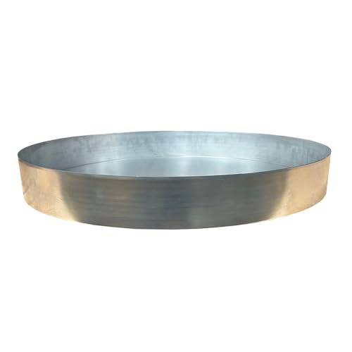 Elusive Wildlife 30 Gallon Drum Lid - Heavy Duty Galvanized Feeder Lid with 3 Inch Lip up to 9lb Weight for Deer and Turkey Feeders - size: 30 Gallon