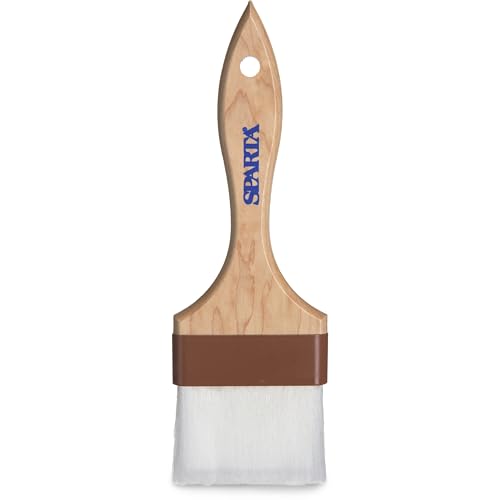 SPARTA Flat Nylon Pastry Brush – 4039900 Pastry Brush for Baking with Hardwood Handle and Nylon Bristles for Kitchens, Restaurants or Catering, 4in - size: 4" Wide Brush