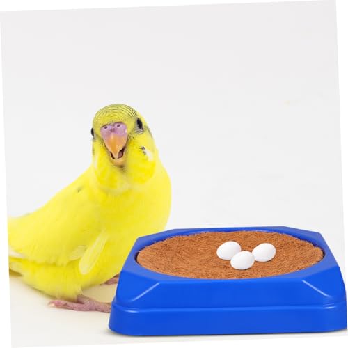 VICASKY 5sets Pigeon Nest Bowls Plastic Breeding Nest Soft Mat for Comfortable Hatching Environment Supports Natural Nesting Behavior for Racing Pigeons and Birds