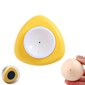 Magenetic Egg Piercer Tool for Raw Eggs to Get Good Hard Boiled Eggs, Egg Poker Pricker with Safety Lock Egg Pin, Easy Egg Peeler By Punching Hole at Bigger End of the Egg Before Boiling - color: Yellow