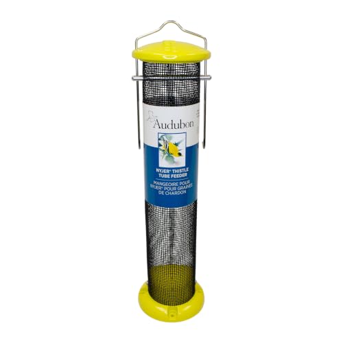 Woodlink NAWLNT Audubon Die Cast Aluminum Finch Screen Tube Wild Bird Feeder, 13-Inch,beige