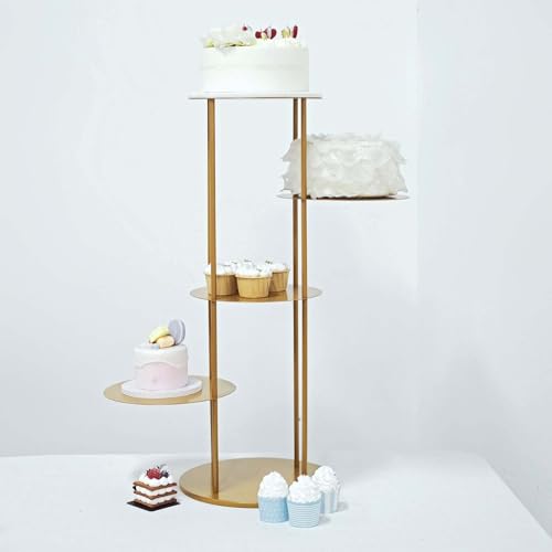 Efavormart 2 Sets of Large Metallic Gold Bird Cage Wedding Centerpiece Table Party Decor All Occasions - 9",13" Tall - color: Gold, size: 5-Tier 30" Bird Cage