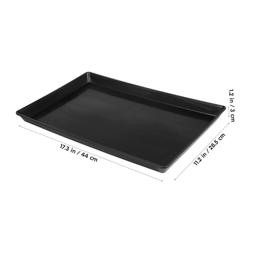 BESTonZON 2Pcs Parakeet Potty Tray Durable Dog Crate Holder Bunny Cage Bottom Tray Leak Design for Easy Cleaning for Bird and Pet Owners