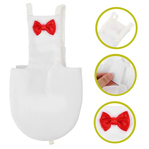 Yardwe Bird Diaper Flight Suit for Parrots Breathable Bird Clothes Bow Design XL for Outdoor Use Diaper for Cockatiels and Parakeets - size: 20x11cm
